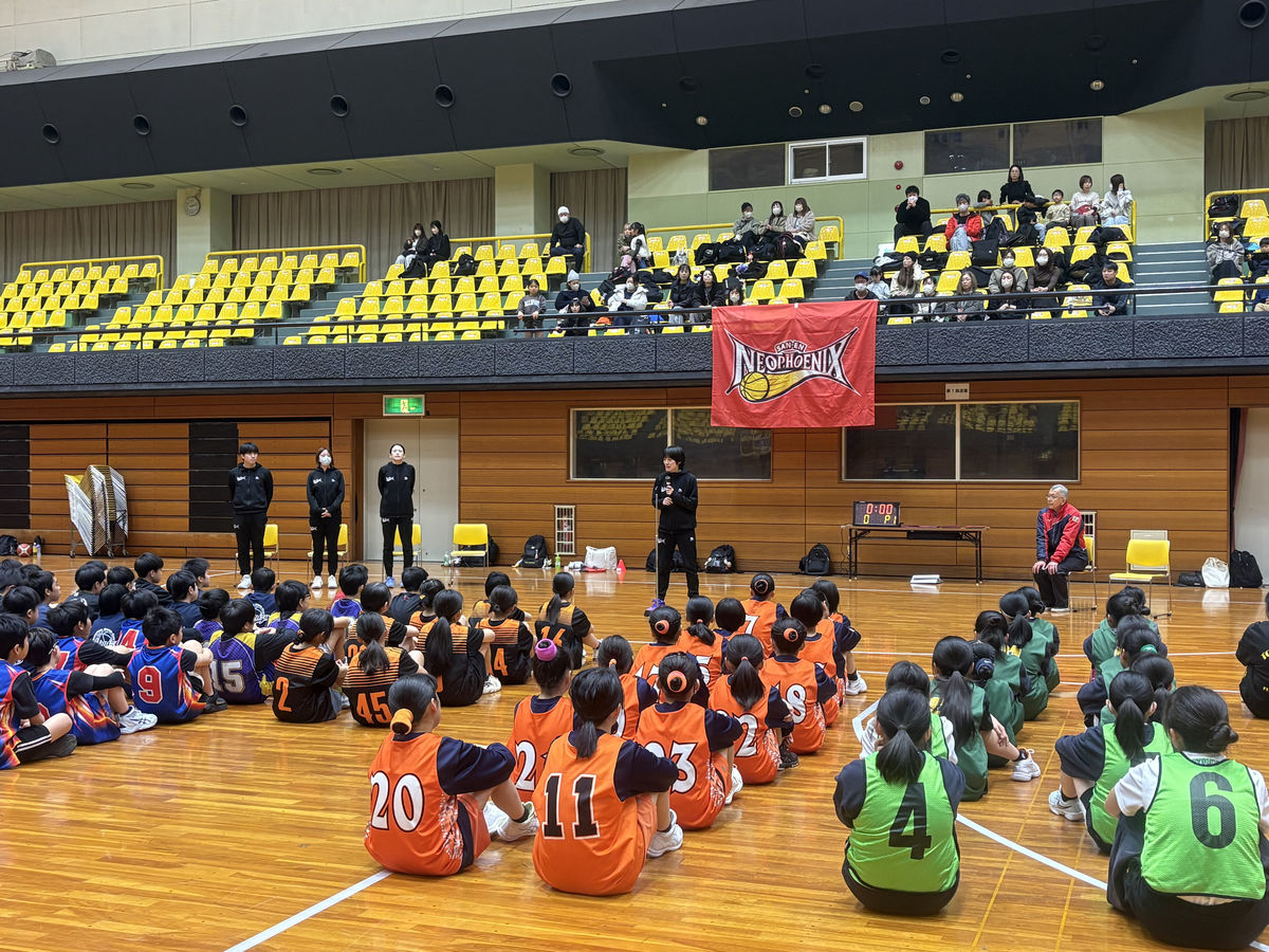 フェニックスバスケットボールクリニックとよはし開催しました③